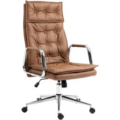 Clp Bureaustoel Sotira Leder Brons