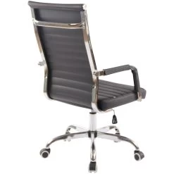 Clp Bureaustoel Amadora Kunstleer Zwart -Bankstoel Winkel 1000071113 0103