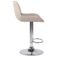 CLP Barkruk Lentini Frame Chroom-look Stof Crème -Bankstoel Winkel 1000071172 0102