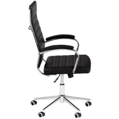 CLP Bureaustoel Mollis Kunstleer Zwart -Bankstoel Winkel 1000071210 0102