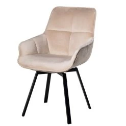 Giga Meubel Eetkamerstoel Velvet Champagne - Draaibaar - Stoel Shannon