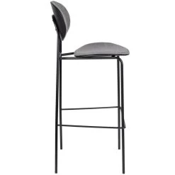 Puur Drammen Barstoel 76cm - Stof - Grijs -Bankstoel Winkel 1000074309 0103