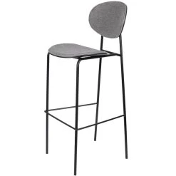 Puur Drammen Barstoel 76cm - Stof - Grijs