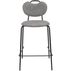 Puur Askim Counter Barstoel - Stof - Grijs -Bankstoel Winkel 1000074321 0102