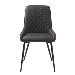 Giga Meubel Eetkamerstoel Donkerbruin - Kunstleder - Stoel Milton