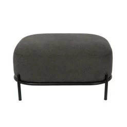 Puur Kalve Hocker - Rechthoek - Stof - Grijs -Bankstoel Winkel 1000074417 0102