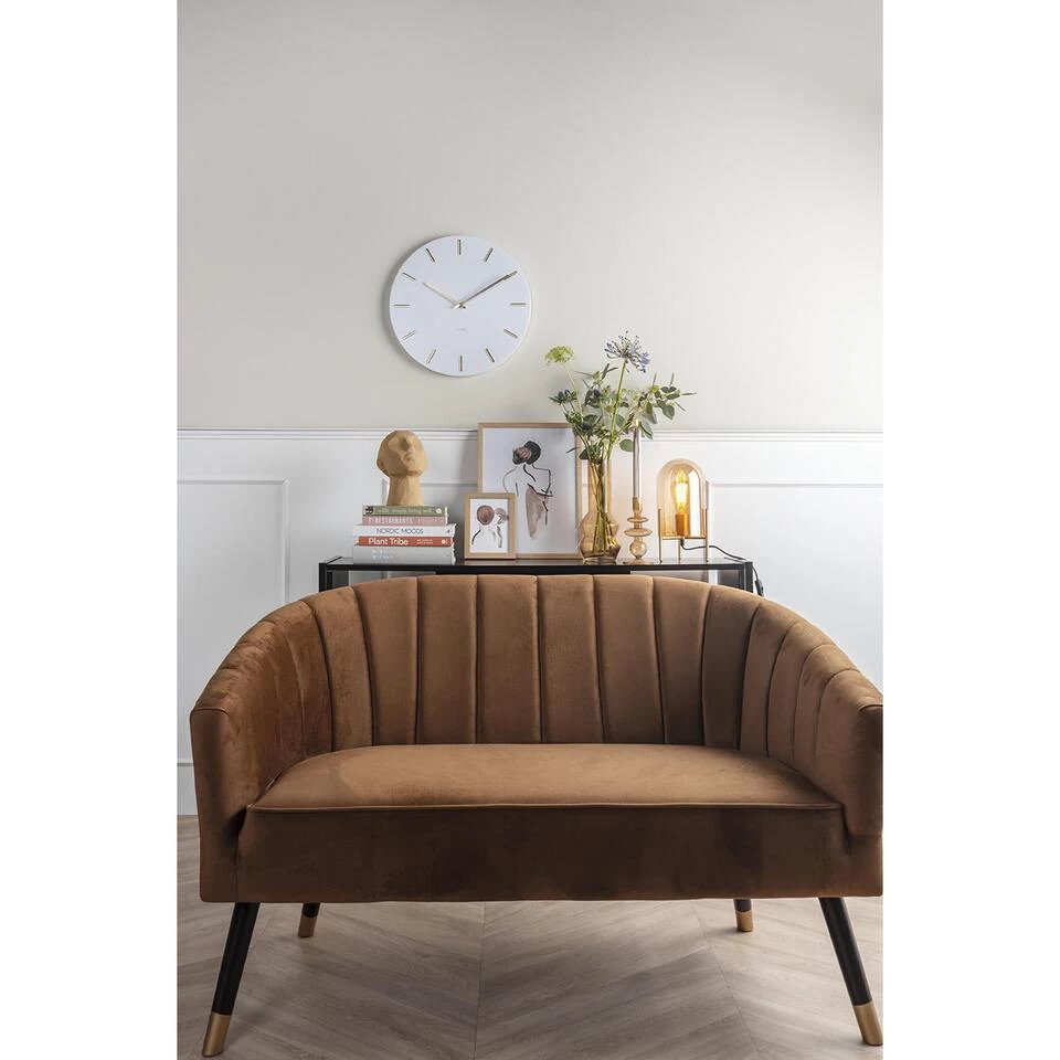 Leitmotiv Bank Royal - Velvet Chocolade Bruin - 128x71x80cm 2 Leitmotiv Bank Royal - Velvet Chocolade Bruin - 128x71x80cm - Afbeelding 2