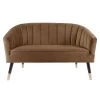 Leitmotiv Bank Royal - Velvet Chocolade Bruin - 128x71x80cm