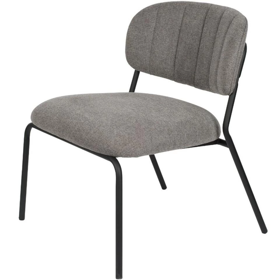 Puur Viken Fauteuil Grijs/zwart - Stof - Grijs 1 Puur Viken Fauteuil Grijs/zwart - Stof - Grijs