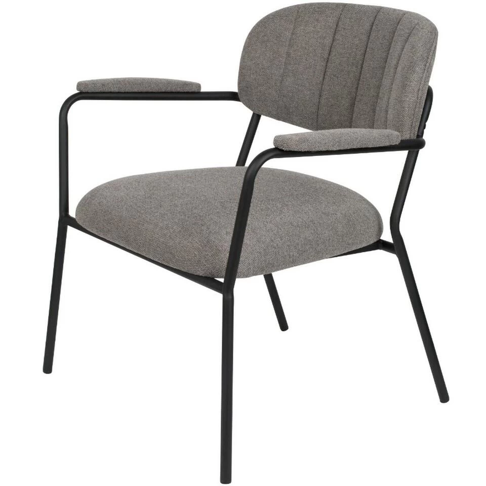 Puur Viken Fauteuil Met - Stof - Grijs 2 Puur Viken Fauteuil Met - Stof - Grijs - Afbeelding 2