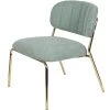 Puur Viken Fauteuil Lichtgroen/goud - Stof - Groen