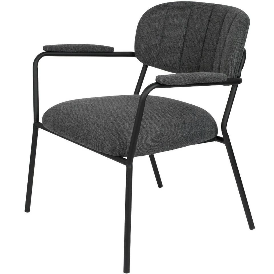 Puur Viken Fauteuil Met - Stof - Grijs 1 Puur Viken Fauteuil Met - Stof - Grijs