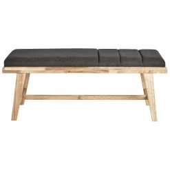 Beliani Hocker PHOLA - Lichte Houtkleur Polyester