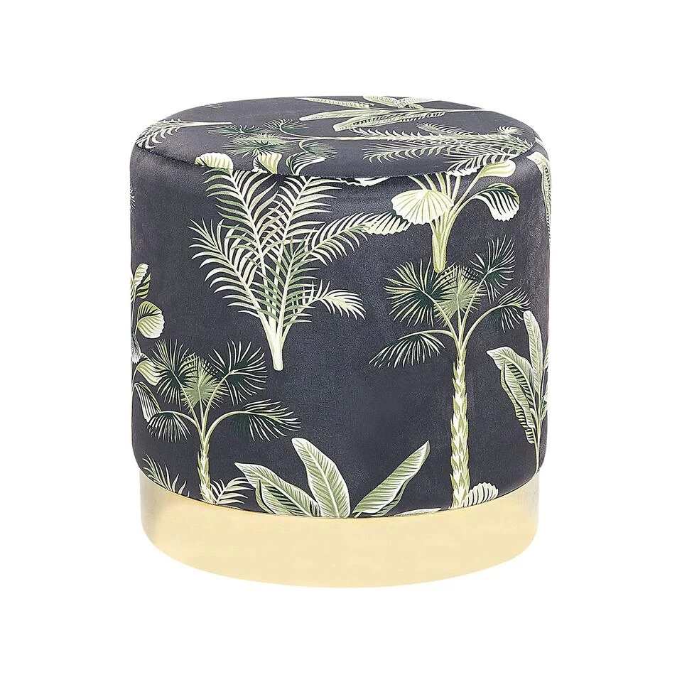 Beliani Poef WRILEY - Groen Fluweel 1 Beliani Poef WRILEY - Groen Fluweel