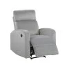 Beliani TV-fauteuil VERDAL - Grijs Fluweel