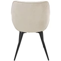 CLP Eetkamerstoel Tanna Fluweel Crème -Bankstoel Winkel 1000080761 0103