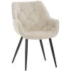 CLP Eetkamerstoel Tanna Fluweel Crème