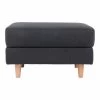 Giga Meubel Poef Donkergrijs - Textiel - 52x68x42cm - Poef Bologna