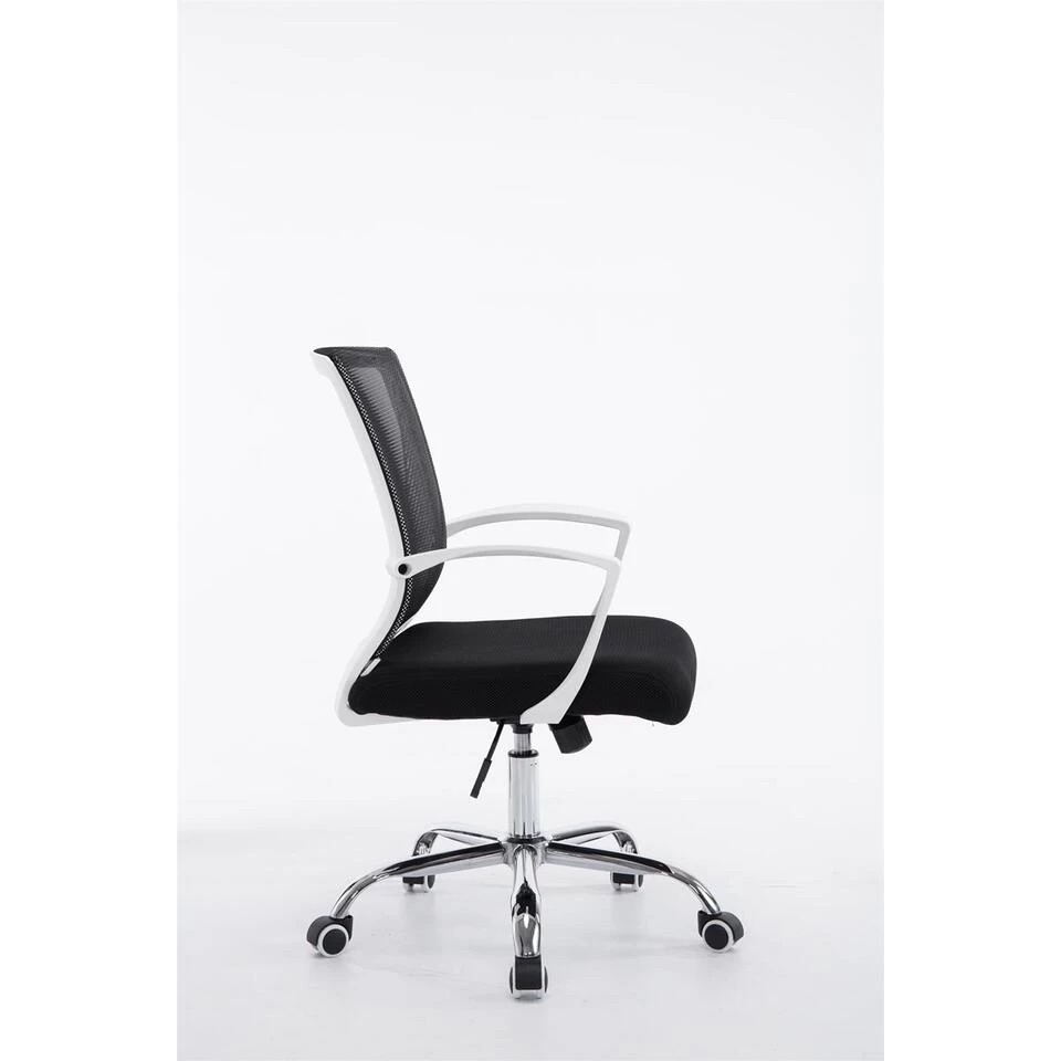 Clp Bureaustoel Tracy Frame Chroom Look Zwart 3 Clp Bureaustoel Tracy Frame Chroom Look Zwart - Afbeelding 3