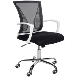 Clp Bureaustoel Tracy Frame Chroom Look Zwart