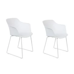 Rein Living Tango Armstoel - Wit - Set Van 2