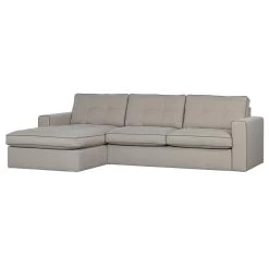 WOOOD Lisa Hoekbank - Polypropyleen - Crème - 87x280x170 -Bankstoel Winkel 1000088940 0102