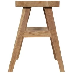 Teak Krukje 40x30x50cm - Hout - Bruin -Bankstoel Winkel 1000094406 0104