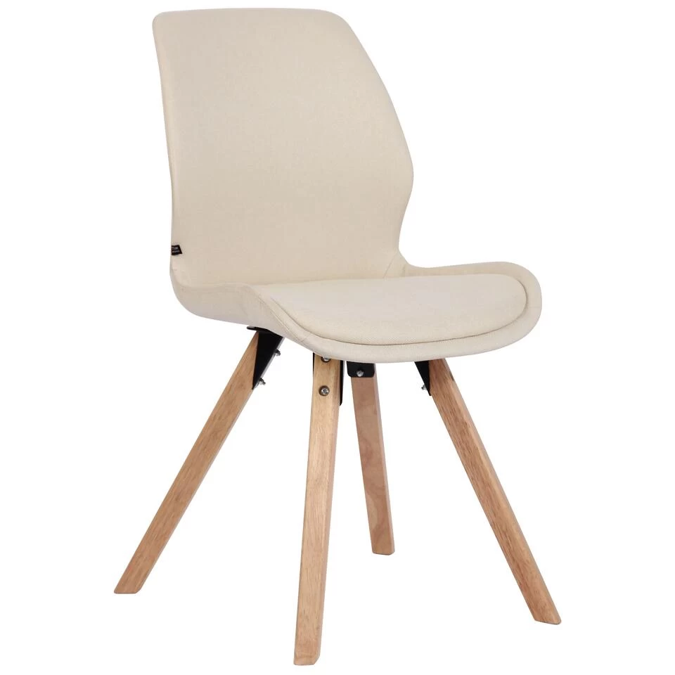CLP Eetkamerstoel Luna Stof Crème 1 CLP Eetkamerstoel Luna Stof Crème
