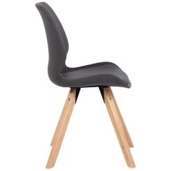 CLP Eetkamerstoel Luna Kunstleder Grijs -Bankstoel Winkel 1000095321 0103