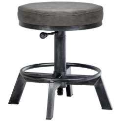 CLP Hocker Destin Kunstleder Zilverkleurig 6 CLP Hocker Destin Kunstleder Zilverkleurig -Bankstoel Winkel 1000095340 0102