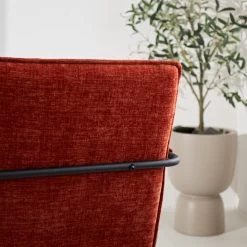 Fauteuil Hailey Koper Chenille - Stof - Koperkleurig -Bankstoel Winkel 1000097052 0103