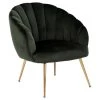 Sohome Fauteuil Garrick - Velvet - Dark Green/Gold