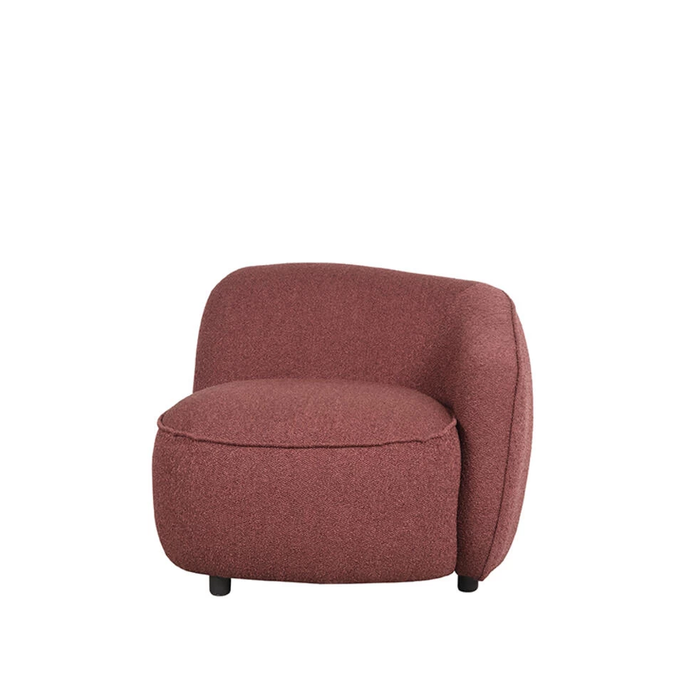 LABEL51 Fauteuil Livo Rechts - Winered - Boucle 1 LABEL51 Fauteuil Livo Rechts - Winered - Boucle