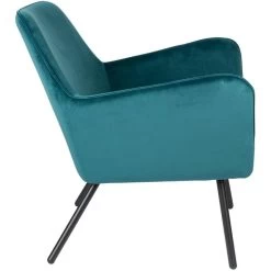 Puur Berg Fauteuil Velvet - Stof - Blauw -Bankstoel Winkel 1000098379 0103