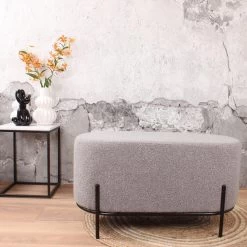 DS4U® Torben Hocker Duo - Stof - Grijs -Bankstoel Winkel 1000098381 0103