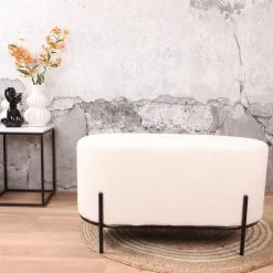 DS4U® Torben Hocker Duo - Stof - Wit -Bankstoel Winkel 1000098385 0103