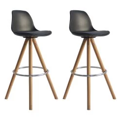 Happy Garden Stoelen TOBIAS - Zwart - Plastic