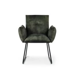 Hoyz Collection - Eetkamerstoel V615 Groen - 72x60x90 - Set Van 2