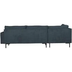 WOOOD Hoekbank Arwin Links - Staalblauw -Bankstoel Winkel 10101952 1900