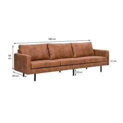 Bank Collin 4-zits - Cognac -Bankstoel Winkel 10109856 6900