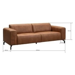 Bank Otis - 3-zits - Cognac -Bankstoel Winkel 10112062 9600