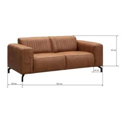 Bank Otis - 2-zits - Cognac -Bankstoel Winkel 10112063 9600