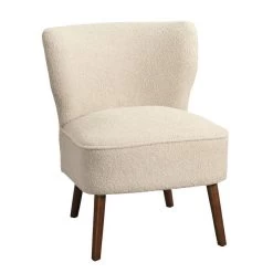 Fauteuil Lexi - Stof Teddy Crème
