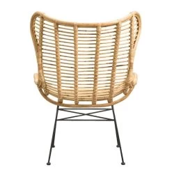 Fauteuil Jasmine - Rotan/metaal - Naturel -Bankstoel Winkel 10207005 0900