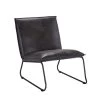 Fauteuil Cooper - Leatherlook - Grijs