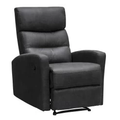 Relaxfauteuil Jackson - Stof - Zwart