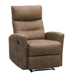 Relaxfauteuil Jackson - Stof - Lichtbruin