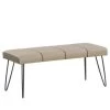 Beliani Hocker BETIN - Beige Kunstleer