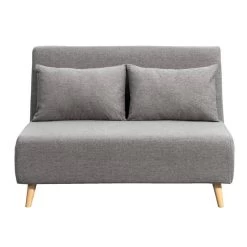 Slaapbank Luzern - Grijs - 81x121x90 Cm