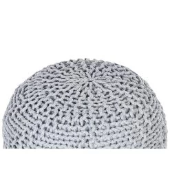 Beliani Poef PRIENE - Grijs Katoen -Bankstoel Winkel 1302ee8c054e42c3adb24f808435ebbf